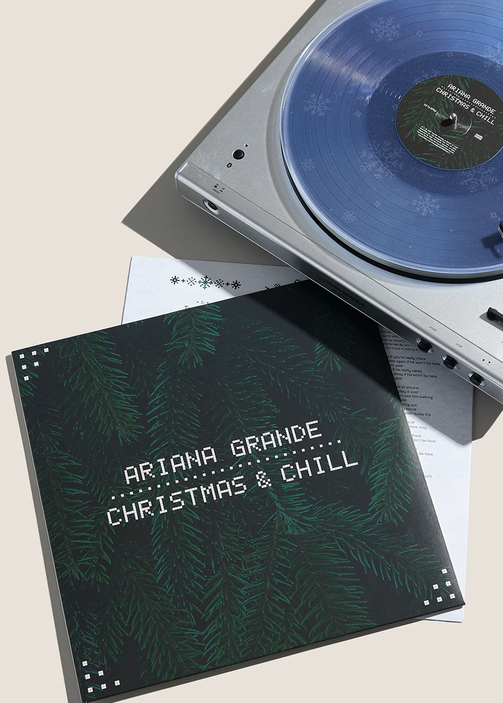 christmas & chill 10th anniversary edition lp (clear w/ snowflake etching) - Image 3